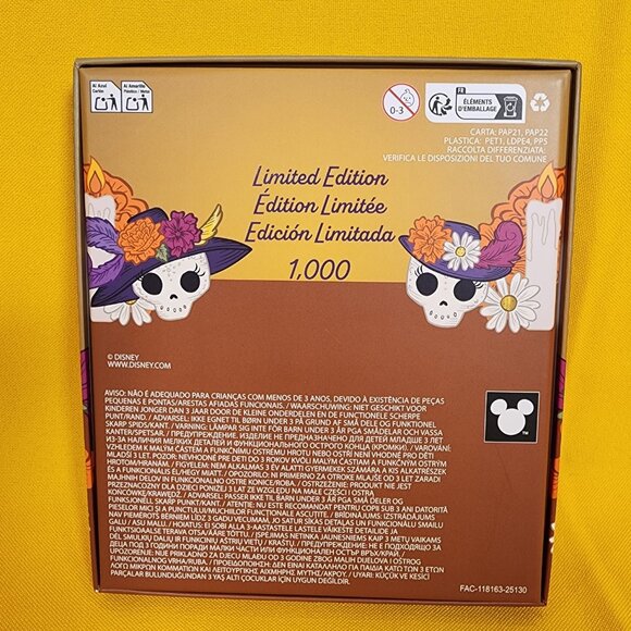 Loungefly Disney Minnie & Daisy Day Of The Dead Glow In The Dark LE Enamel Pin - Picture 5 of 9